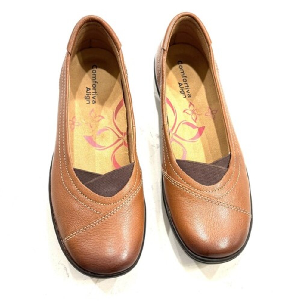 Comfortiva Flats Align Leather Womens Size 6.5  M Slip On Ballet Flats